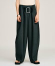 ハイウエストベルトタックパンツ / High-Waist Belted Tuck Pants