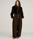 ハイウエストベルトタックパンツ / High-Waist Belted Tuck Pants