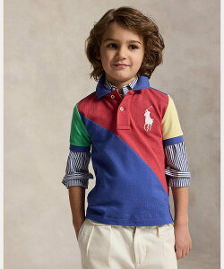 POLO RALPH LAUREN (�{�[�C�Y 2��~7��)Big Pony �R�b�g�� ���b�V�� �|���V���c �����t���[���� �g�b�v�X �|���V���c ���b�h�y���������z