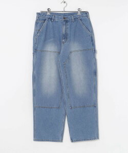 URBAN RESEARCH LOTTO DOUBLE KNEE PANTS �A�[�o�����T�[�` �p���c �W�[���Y�E�f�j���p���c �x�[�W�� �u���b�N �l�C�r�[�y���������z