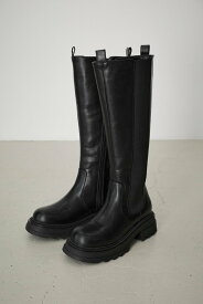 【SALE／30%OFF】AZUL BY MOUSSY TRACK SOLE LONG BOOTS アズールバイマウジー シューズ・靴 ブーツ ブラック【送料無料】