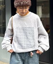 【WEB限定】【UNISEX】メッセージロゴ裏毛スウェット
