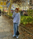 【WEB限定】【UNISEX】メッセージロゴ裏毛スウェット