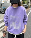 【WEB限定】【UNISEX】メッセージロゴ裏毛スウェット