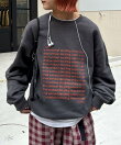 【WEB限定】【UNISEX】メッセージロゴ裏毛スウェット