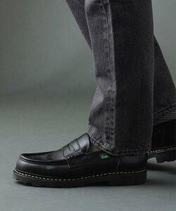 �ySALE�^20%OFF�zBEAMS F Paraboot / �ʒ� REIMS �N�����G�N�Z�����U�[ ���[�t�@�[ �r�[���X ���� �V���[�Y�E�C ���[�X�A�b�v�E�h���X�V���[�Y �u���b�N�y���������z
