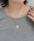 刺繍モチーフトップネックレス