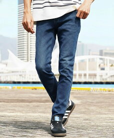 【SALE／12%OFF】JIGGYS SHOP SELECT スーパー ストレッチ テーパード スキニー デニムパンツ フルレングス&アンクル 26SS ジギーズショップ パンツ ジーンズ・デニムパンツ ブルー ホワイト ブラック