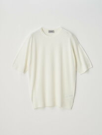 JOHN SMEDLEY [Merino wool] Crew neck T-shirt ｜ S4701 ｜ 30G ジョンスメドレー トップス ニット ホワイト【送料無料】