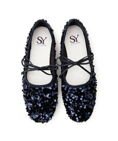 SY UNITED ARROWS ＜SY＞スパンコールバレエ フラット10●↑ オデット エ オディール シューズ・靴 バレエシューズ ピンク グレー ブラック レッド ネイビー【送料無料】