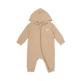 NIKE ベビー(55-70cm) NIKE(ナイキ) ロンパース NKN NON-FOOTED WAFFLE COVERALL ルーキーキッズ マタニティウェア・ベビー用品 ロンパース・カバーオール ベージュ ネイビー【送料無料】
