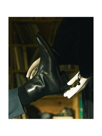 【SALE／40%OFF】alfredoBANNISTER スクエアトゥ サイドジップブーツ(リザード柄) アルフレッド・バニスター シューズ・靴 ブーツ ブラック【送料無料】
