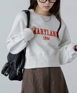 カレッジロゴショート丈スウェット