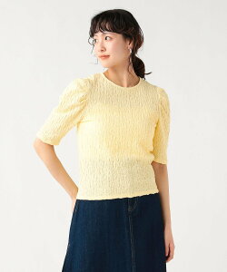 BEAMS HEART WOMEN �{�����[�� �p�t�X���[�u �v���I�[�o�[ 26SS �r�[���X �n�[�g �g�b�v�X �J�b�g�\�[�ET�V���c �z���C�g �u���b�N �C�G���[�y���������z