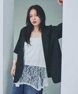 JEANASIS 【選べるシルエット】レースドッキングキャミソール ジーナシス トップス その他のトップス ブ…
