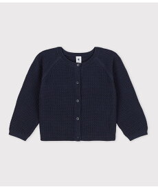 【SALE／30%OFF】PETIT BATEAU コットンニットカーディガン プチバトー トップス カーディガン ホワイト【送料無料】