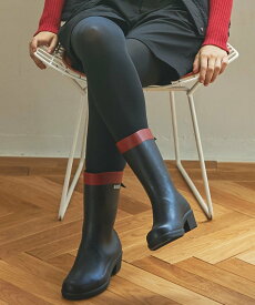 AIGLE ミリカ ミッド ラバーブーツ / ヒールミドルブーツ エーグル シューズ・靴 レインシューズ・ブーツ ベージュ ブラック ホワイト【送料無料】