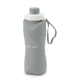 【SALE／50%OFF】petit main おりたたみシリコンボトル ナルミヤオンライン 食器・調理器具・キッチン用品 水筒・マグボトル ピンク ブルー グレー