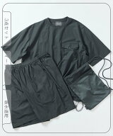 【SALE／10%OFF】FREAK'S STORE SOLOTEX パッカブル ショートスリーブ トラベルセットアップ ミニバッグ…