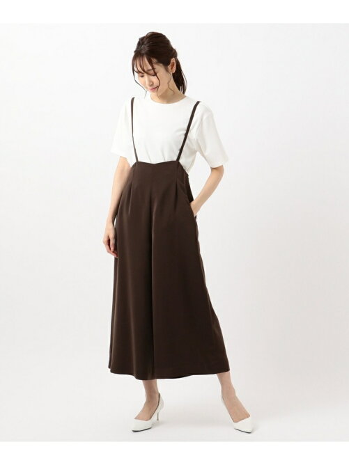 Any Sis 洗える サスペンダー ワイドパンツ Rakuten Fashion 楽天ファッション 旧楽天ブランドアベニュー Bn6311