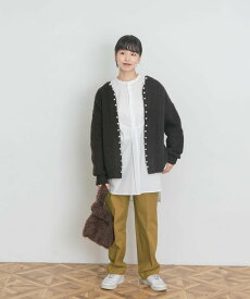 【SALE／50%OFF】UR Lab. ハイウエストチノパンツ アーバンリサーチラボ パンツ チノパンツ ベージュ ブラウン ブラック【送料無料】