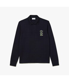 【SALE／30%OFF】LACOSTE タイムラインクロック長袖ポロシャツ ラコステ トップス ポロシャツ ホワイト ブルー【送料無料】