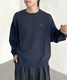 【SALE／25%OFF】CPCM 【U.S. POLO ASSN.】クルーネックニット シーピーシーエム トップス ニット グリーン ホワイト ブラック ネイビー ブルー ブラウン ベージュ【送料無料】
