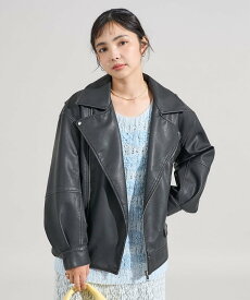 【SALE／45%OFF】FREAK'S STORE ヴィンテージライク レザレット ダブルライダースジャケット 25AW フリークスストア ジャケット・アウター ライダースジャケット ブラック ブラウン【送料無料】