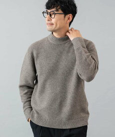 【SALE／45%OFF】URBAN RESEARCH ROSSO 『XLサイズあり』ハミルトンウールガーター編みモックネックプルオーバー アーバンリサーチロッソ トップス ニット グレー ブラック【送料無料】