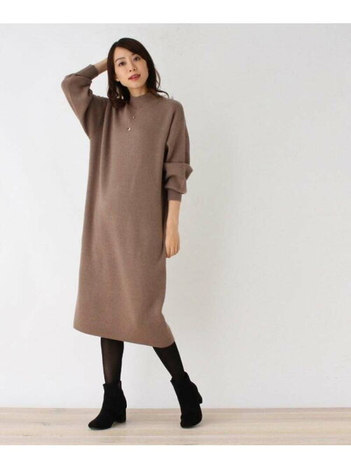 Opaque Clip 洗える 42 Ll Web限定サイズ ハイネックサックニットワンピース Rakuten Fashion 楽天 ファッション 旧楽天ブランドアベニュー Ac5312
