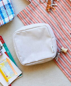 【SALE/50%OFF】studio CLIP スクエアポーチ スタディオクリップ 財布・ポーチ・ケース ポーチ ベージュ グレー