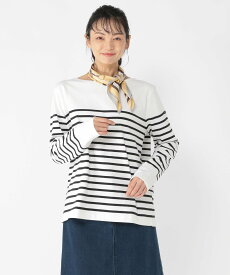 Utao: 《ウタオ》Le Minor パネルボーダープルオーバー スタディオクリップ トップス カットソー・Tシャツ ホワイト ブラック【送料無料】