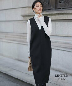 ICB 【WEB限定】ソフトダンボール ジャンパースカートワンピース アイシービー ワンピース・ドレス ジャンパースカート ブラック【送料無料】