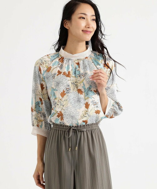 Trans Work ウォッシャブル フラワーガーデンプリントブラウス Rakuten Fashion 楽天ファッション 旧楽天 ブランドアベニュー Ch13