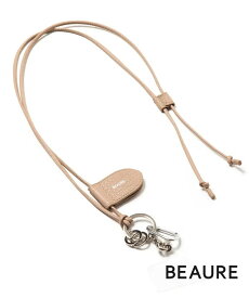 【SALE／3%OFF】BEAURE BEAURE/(W)レザー モバイル&マスクストラップ ショルダー セットアップセブン スマホグッズ・オーディオ機器 その他のスマホグッズ・オーディオ機器 ベージュ ブラック シルバー【送料無料】