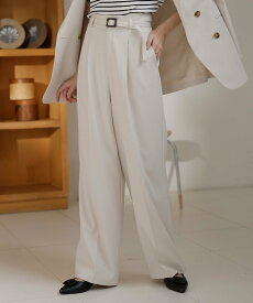 【SALE／33%OFF】Ranan 【カセット服】タック使いワイドパンツ ラナン パンツ スラックス・ドレスパンツ ベージュ ブルー ブラック【送料無料】