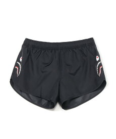 A BATHING APE SHARK RUNNING SHORTS ア ベイシング エイプ パンツ その他のパンツ ブラック【送料無料】