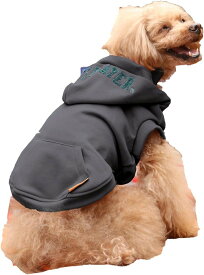 KRIFF MAYER (U)裏起毛 DOG フード ロゴ パーカー クリフメイヤー ペット用品 ペットウェア・ペット服 カーキグリーン オレンジ ピンク グレー ネイビー ベージュ