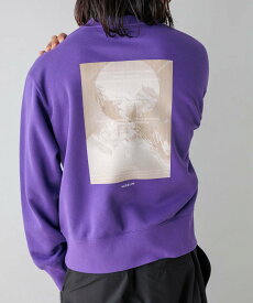 【SALE／40%OFF】HEREIAM 【HEREIAM MEN】COSMIC裏起毛クルーネック ベイフロー トップス スウェット・トレーナー ブラック パープル グレー【送料無料】