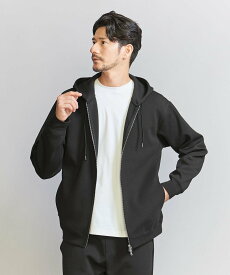 BEAUTY&YOUTH UNITED ARROWS 【WEB限定 WARDROBE SMART】ダブルニット ジップパーカー/セットアップ対応【抗菌・防臭】 ビューティー＆ユース　ユナイテッドアローズ トップス スウェット・トレーナー ブラック グリーン グレー【送料無料】