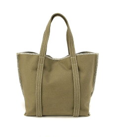 【SALE／10%OFF】etul etul/Recycled Canvas Monogram Tote ドンナルンマ バッグ トートバッグ ホワイト イエロー カーキ グリーン レッド ブラウン ブラック【送料無料】