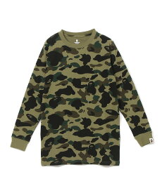 A BATHING APE 1ST CAMO THERMAL LT ア ベイシング エイプ トップス カットソー・Tシャツ カーキ イエロー【送料無料】