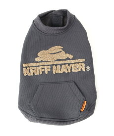 【SALE／50%OFF】KRIFF MAYER (U)裏起毛 DOG ロゴ クルー スウェット クリフメイヤー ペット用品 ペットウェア・ペット服 ベージュ ピンク グレー カーキグリーン ネイビー オレンジ