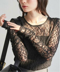 【SALE／37%OFF】Ranan Ranan/(W)パッチワークレースT ラナン トップス カットソー・Tシャツ ホワイト ブラック