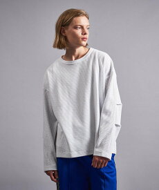 【SALE／50%OFF】BEAUTY&YOUTH UNITED ARROWS ＜monkey time＞ TC RUSSELL LONG SLEEVE TEE/カットソー ユナイテッドアローズ アウトレット トップス カットソー・Tシャツ ネイビー ホワイト【送料無料】