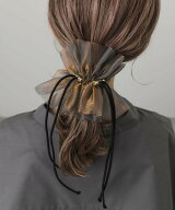 SMELLY ドローコードシアーシュシュ スメリー ヘアアクセサリー ヘアゴム カーキグリーン ブラック ホワ…