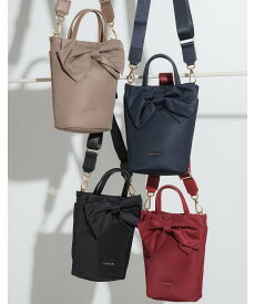 TOCCA 【泉里香さん着用】RIBBON KNOT NYLON MULTI BAG ナイロンマルチバッグ トッカ バッグ その他のバッグ ベージュ レッド ブラック ネイビー【送料無料】