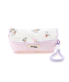 Mignonjour Mignonjour/(W)花柄 ハートペンケース ミニョントレフル ルームヨンマルサンセレクティッド 財布・ポーチ・ケース ポーチ ピンク ブルー