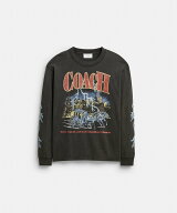 COACH OUTLET メタル リラックスド ロング スリーブ Tシャツ コーチ　アウトレット トップス その他のト…