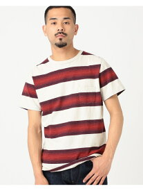 【SALE／60%OFF】BEAMS MEN REMI RELIEF * BEAMS PLUS / 別注 インディゴボーダー Tシャツ ビームス アウトレット トップス カットソー・Tシャツ【送料無料】